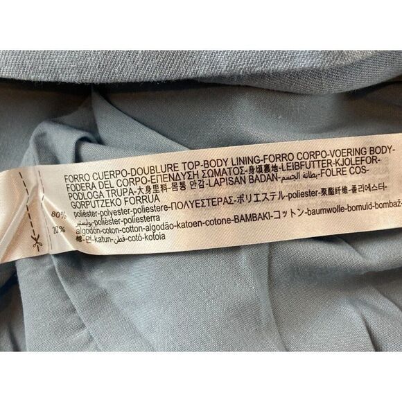 Zara Womens Blazer Suit Jacket XS light Blue Cropped Lined 5427/825 NWT - Picture 11 of 12